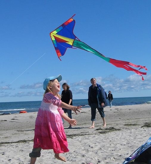 flying kite