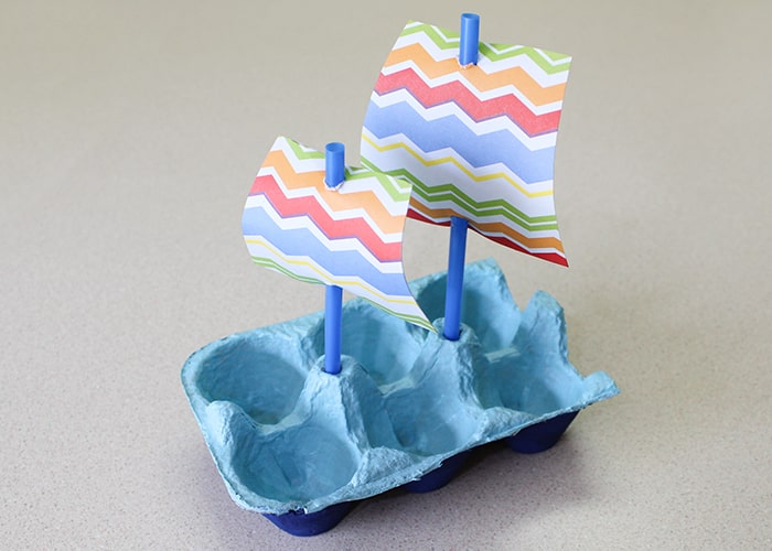 egg carton boat