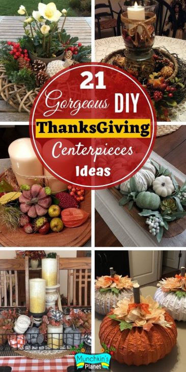 21 Gorgeous DIY Thanksgiving Centerpieces Table Decorations Ideas ...