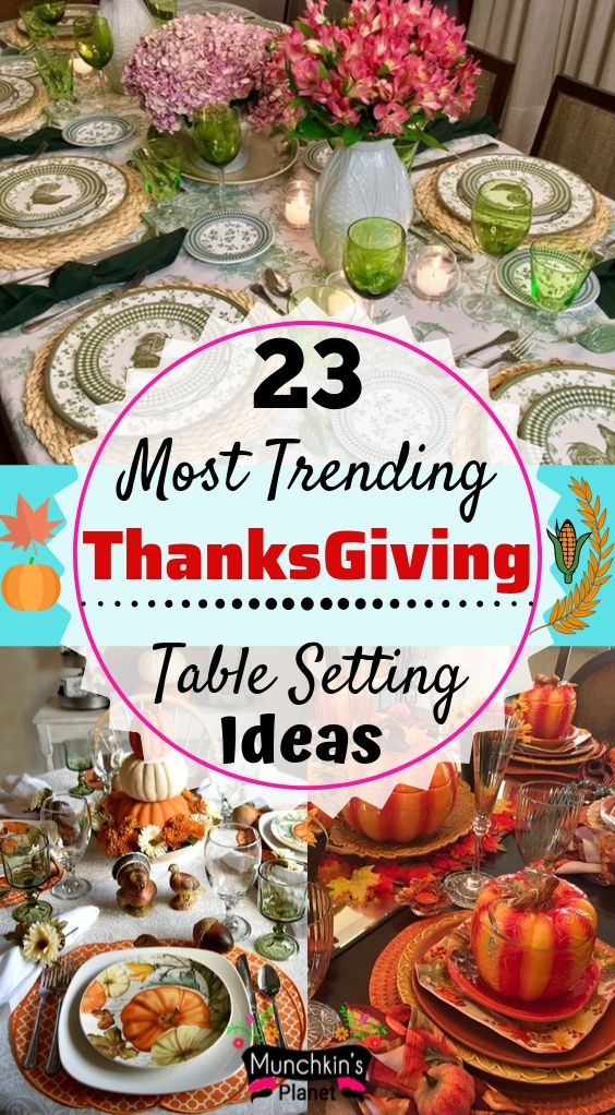 25 Most Trending Thanksgiving Table Setting Ideas