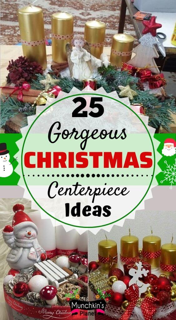 25 Gorgeous Christmas Table Centerpieces Decoration Ideas