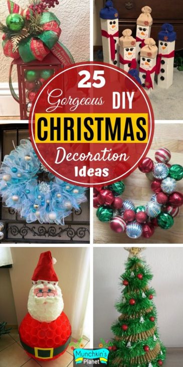 25 DIY Christmas Decoration Ideas | Munchkins Planet