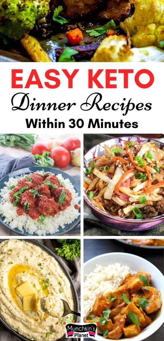 23 Easy Keto Dinner Recipes You Can Make Under 30 Minutes