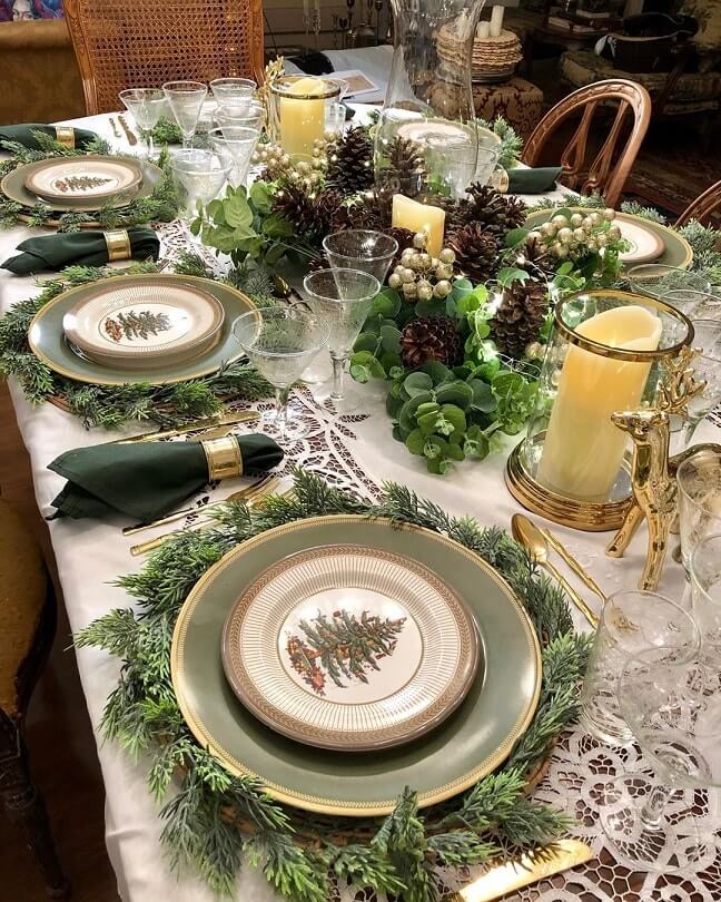 simple easy christmas table setting ideas 10