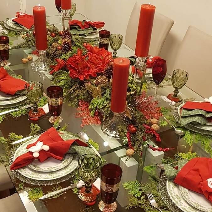 simple easy christmas table setting ideas 14