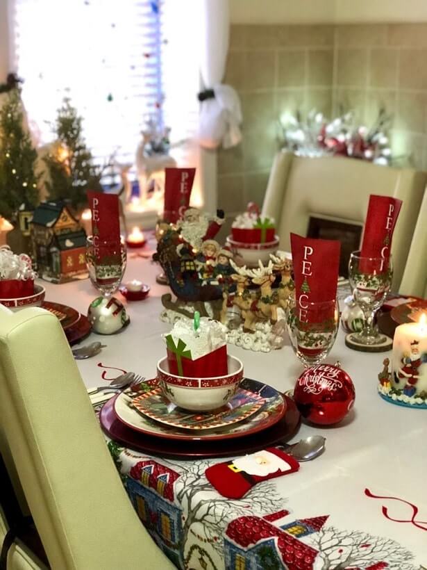 simple easy christmas table setting ideas 3