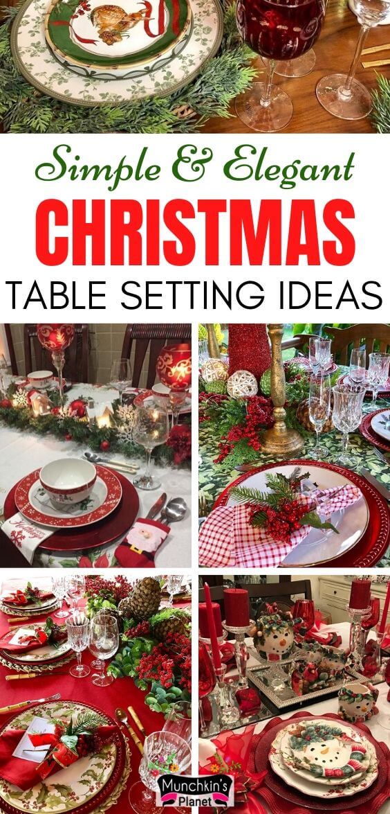 simple easy christmas table setting ideas