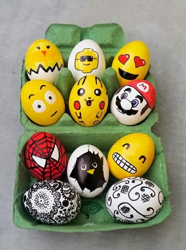 diy easter eggs decorating ideas 1