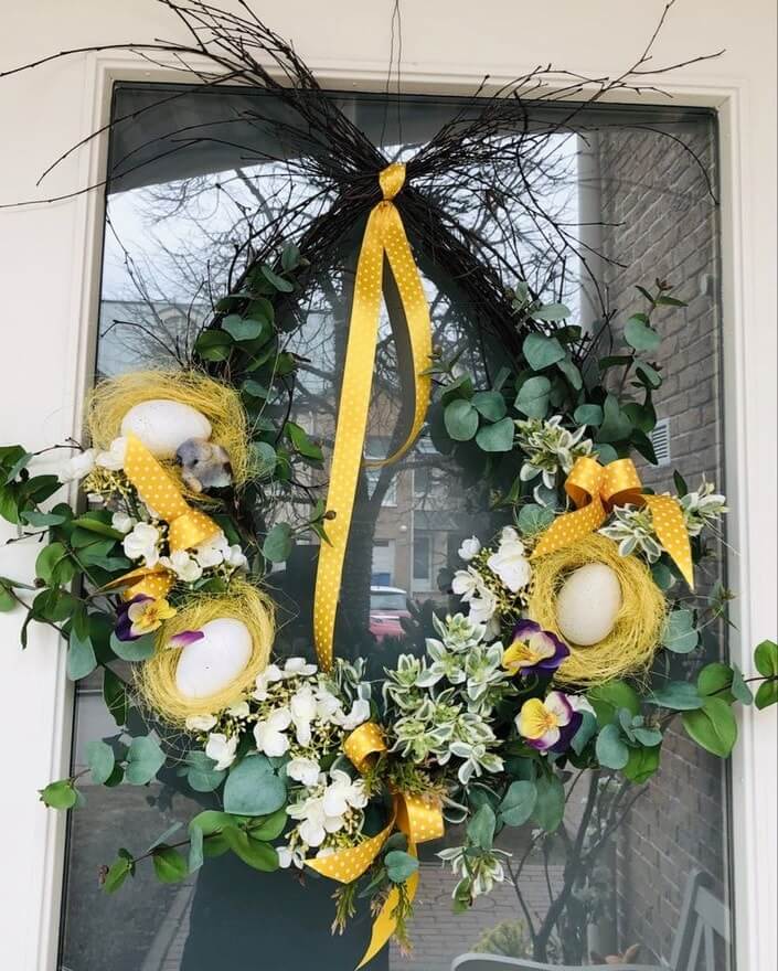 diy easter wreath 12