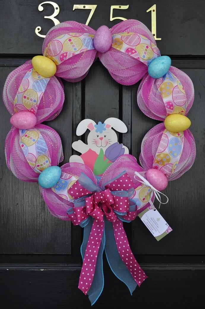 diy easter wreath 13