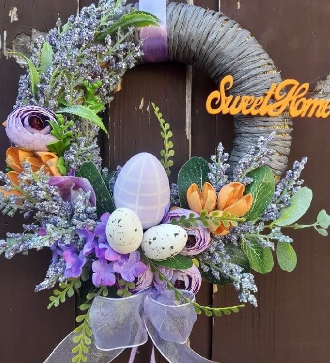 diy easter wreath 16