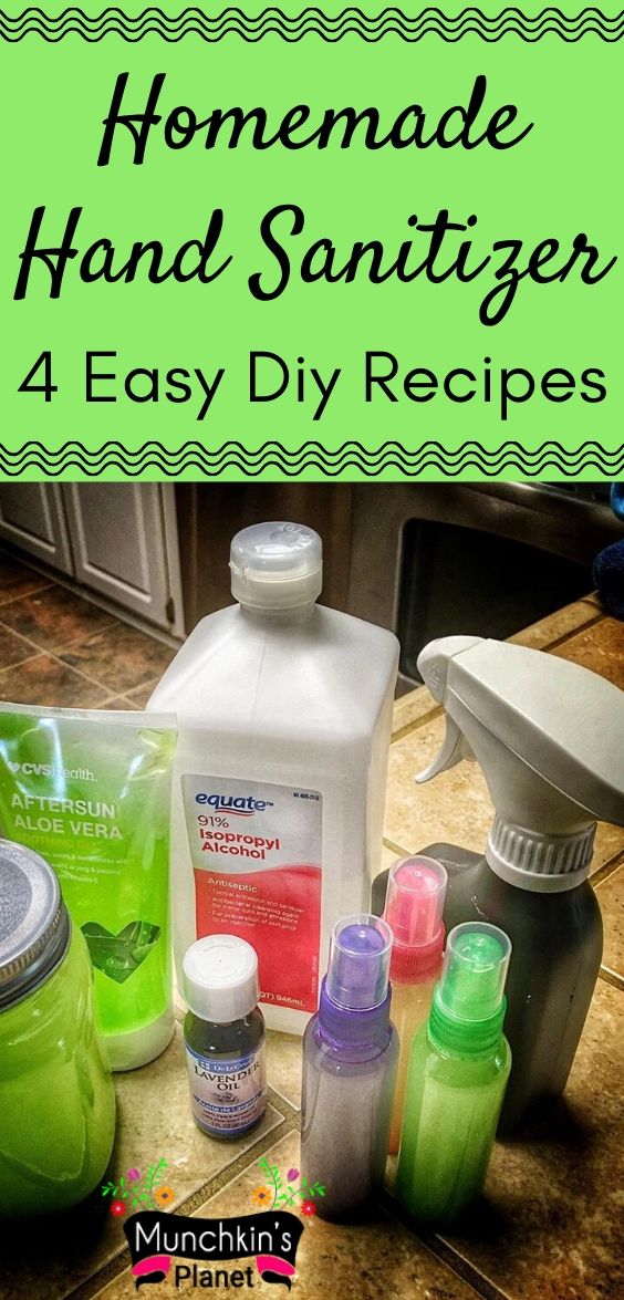 homemade hand sanitizer easy diy recipe