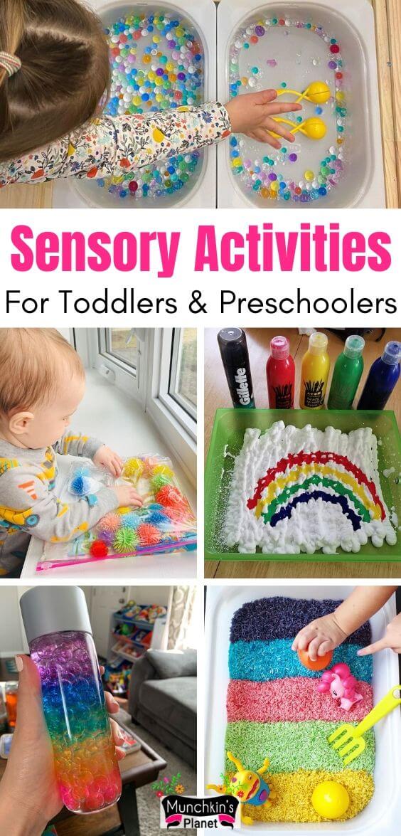 easy sensory activities toddlers preschoolers home