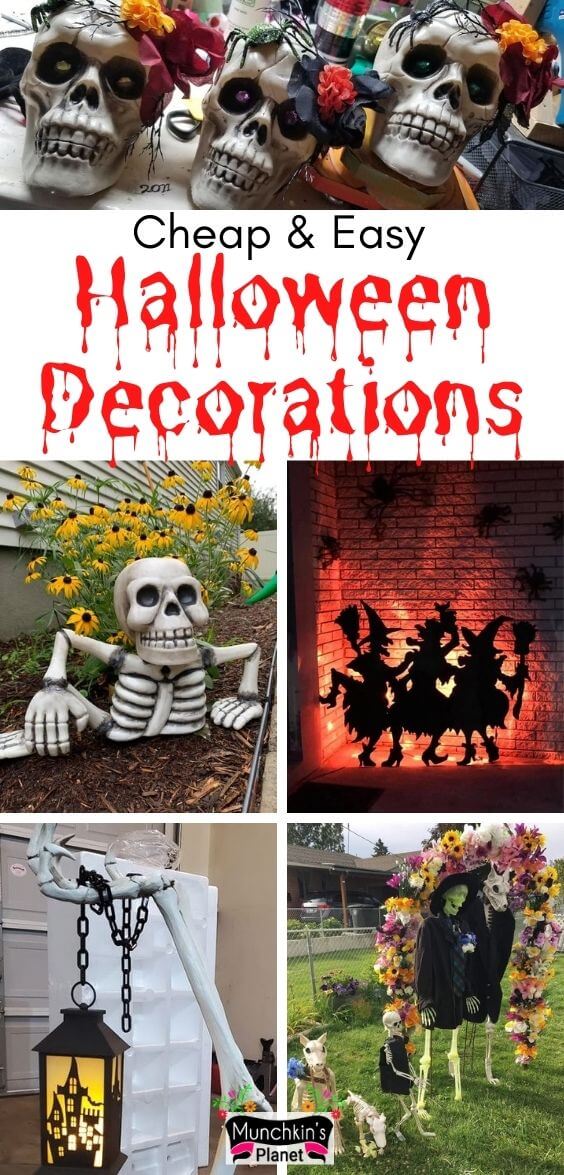 Cheap & Easy DIY Halloween Decorations For Front Porch and Yard