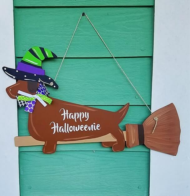 diy halloween door hanger 3