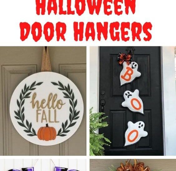 Halloween Door Hangers DIY Wooden Door Hangers Munchkins