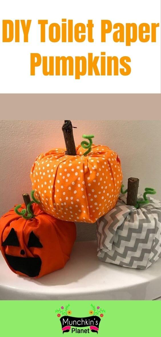 diy toilet paper pumpkins