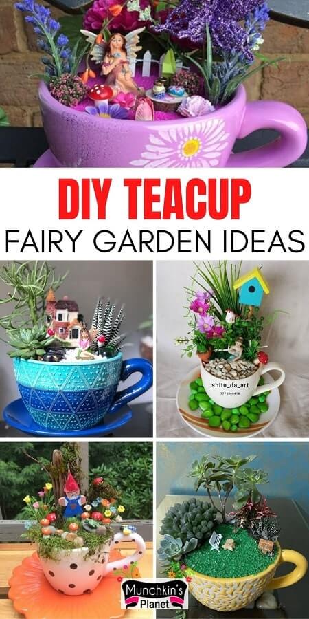 16 Adorable DIY Teacup Fairy Garden Ideas