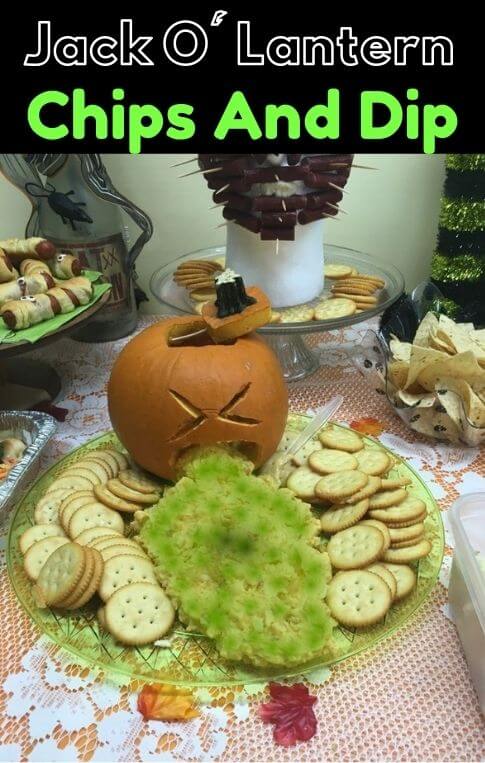 Jack O' Lantern Chips And Dip