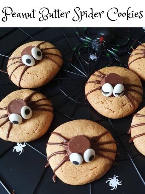 Peanut Butter Spider Cookies