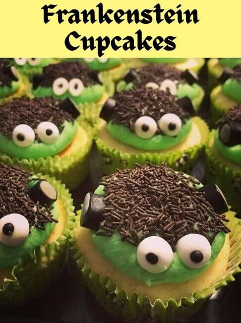 frankenstien cupcakes