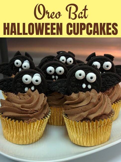 oreo bat halloween cupcakes 1