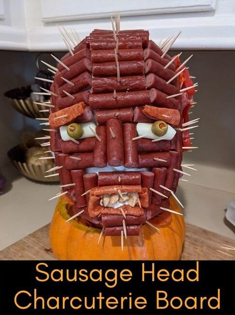 sausage head charcuterie board