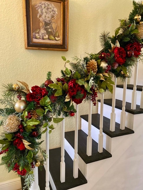 Christmas Staircase Garland