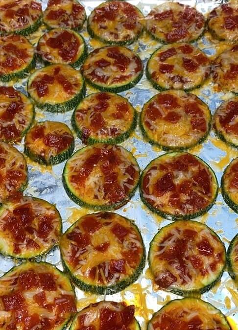 zucchini pizza bites