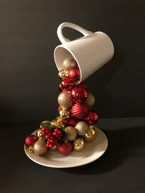 floating teacup christmas centerpiece 3