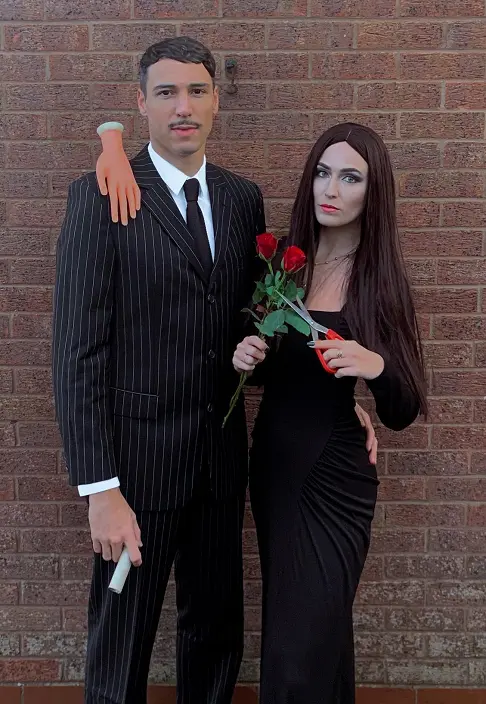 addams family gomez halloween costume in suit