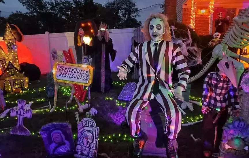 beetlejuice yard display