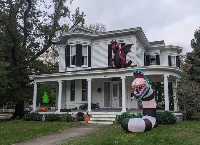 Beetlejuice sandworm inflatable