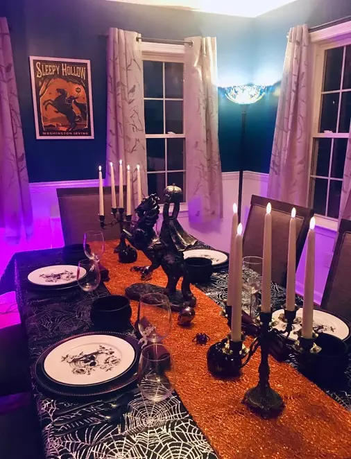 halloween table runner cloth