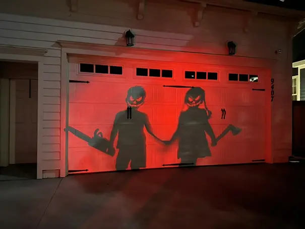 halloween garage door decorations 11
