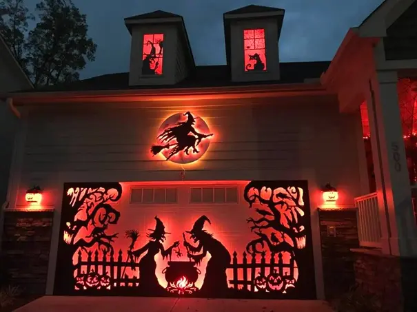 halloween garage door decorations 13