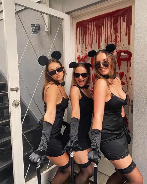 halloween costume teenage girl group three blind mice