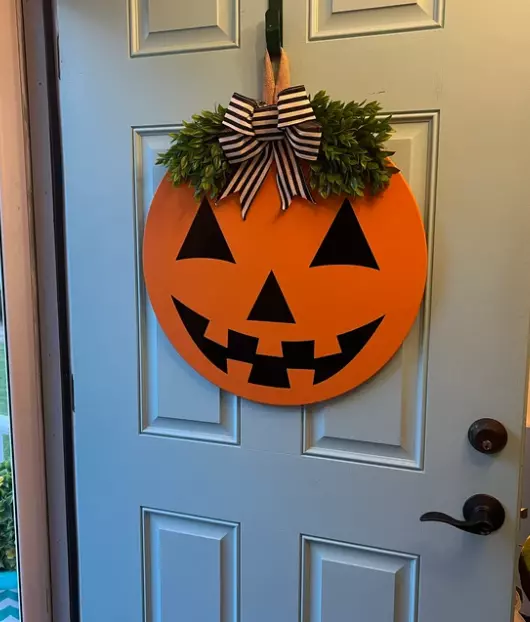 halloween door hangers jack o lantern