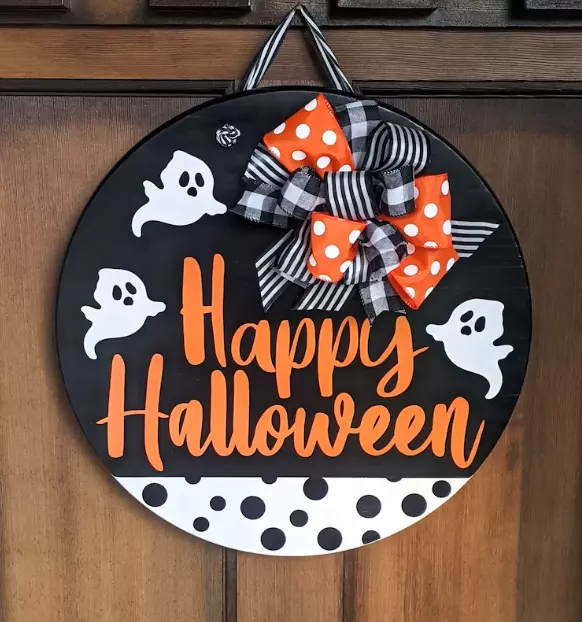 happy halloween door hangers