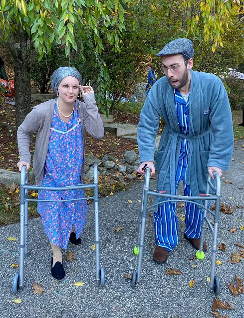 old couple Halloween costume