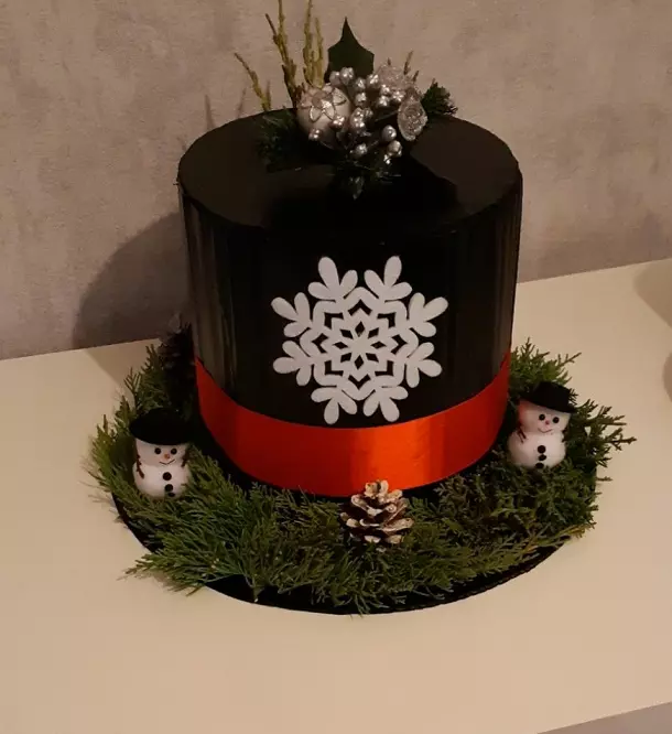 DIY snowman hat