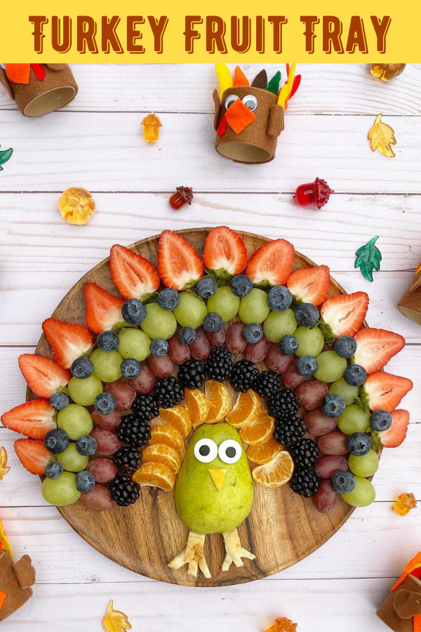 Easy Turkey fruit tray