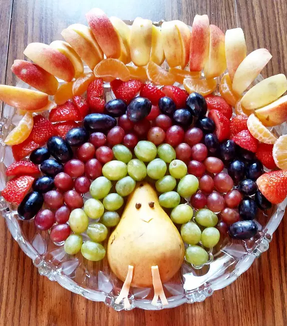 Turkey fruit platter