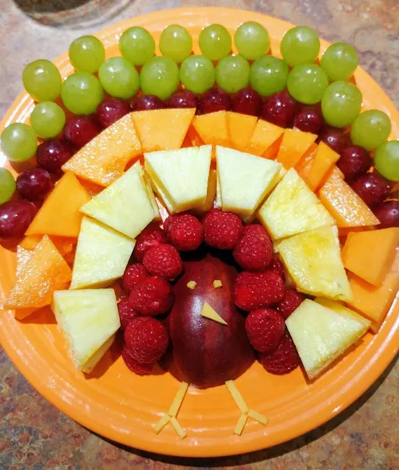 Turkey fruit tray make ahead