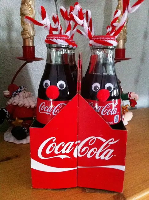 coca-cola bottle reindeer