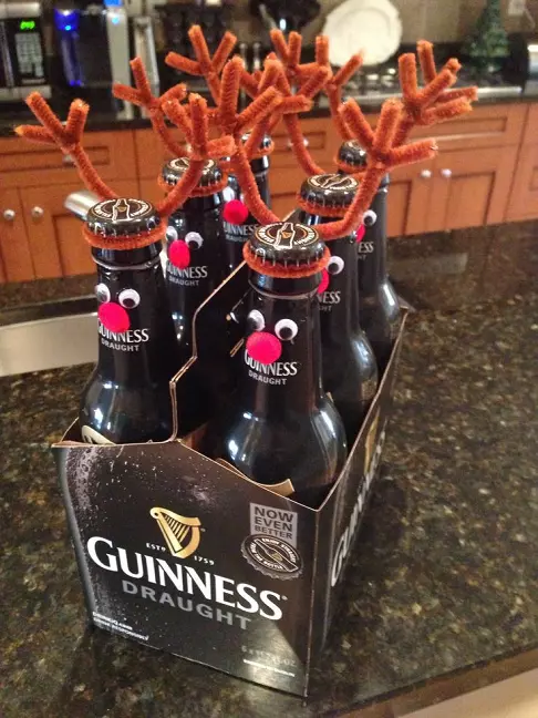 How to make reindeer root beer bottles