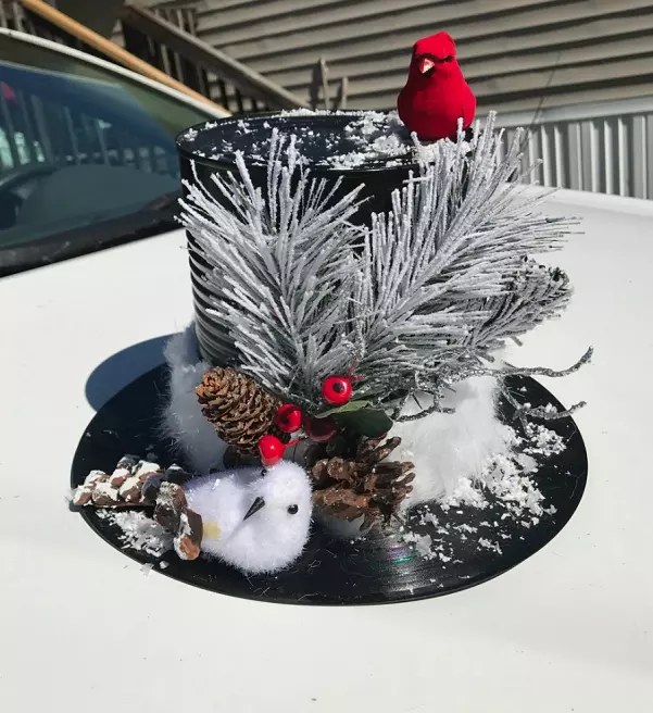 snowman hat craft Christmas