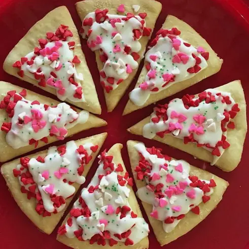 pizza heart cookies