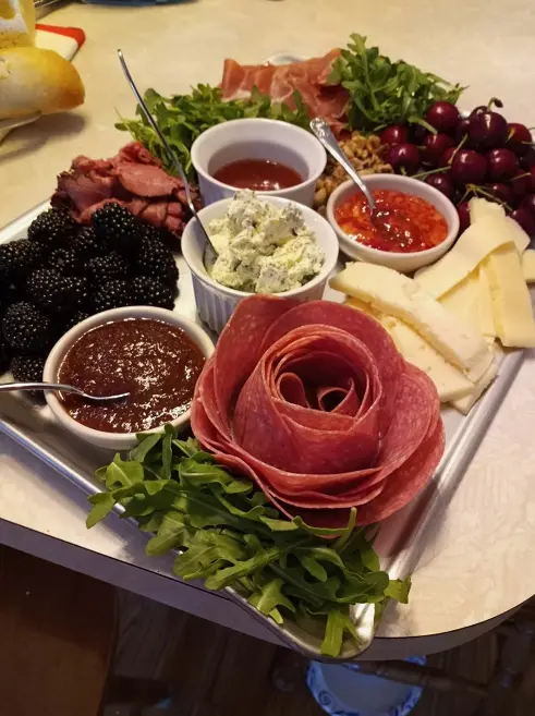 valentines day charcuterie board flavourful