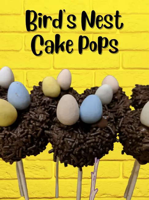 Bird's nest cake pops